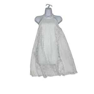 lilly pulitzer kenna halter dress Lilly Pulitzer NWT Kenna Halter Dress White Coconut Scalloped Lace Size 0
